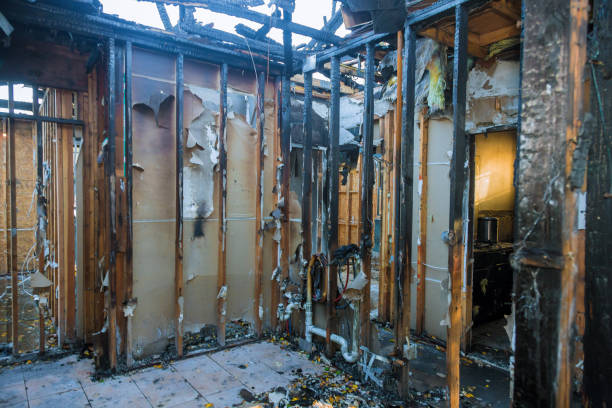 Professional Fire Damage Repair technician working in Marlton, NJ